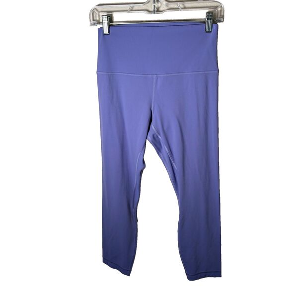 lululemon athletica Pants - Lululemon Align Leggings Women's 8 High Rise Crop Purple 23" INseam